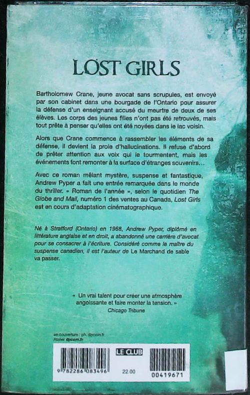 LOST GIRLS : livres pas cher d'occasion, de seconde main de l'association Lire et Créer