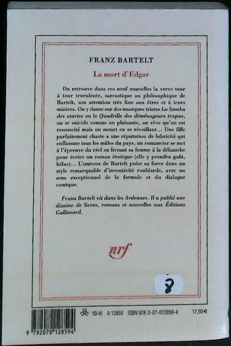 La mort d'Edgar : livres pas cher d'occasion, de seconde main de l'association Lire et Créer