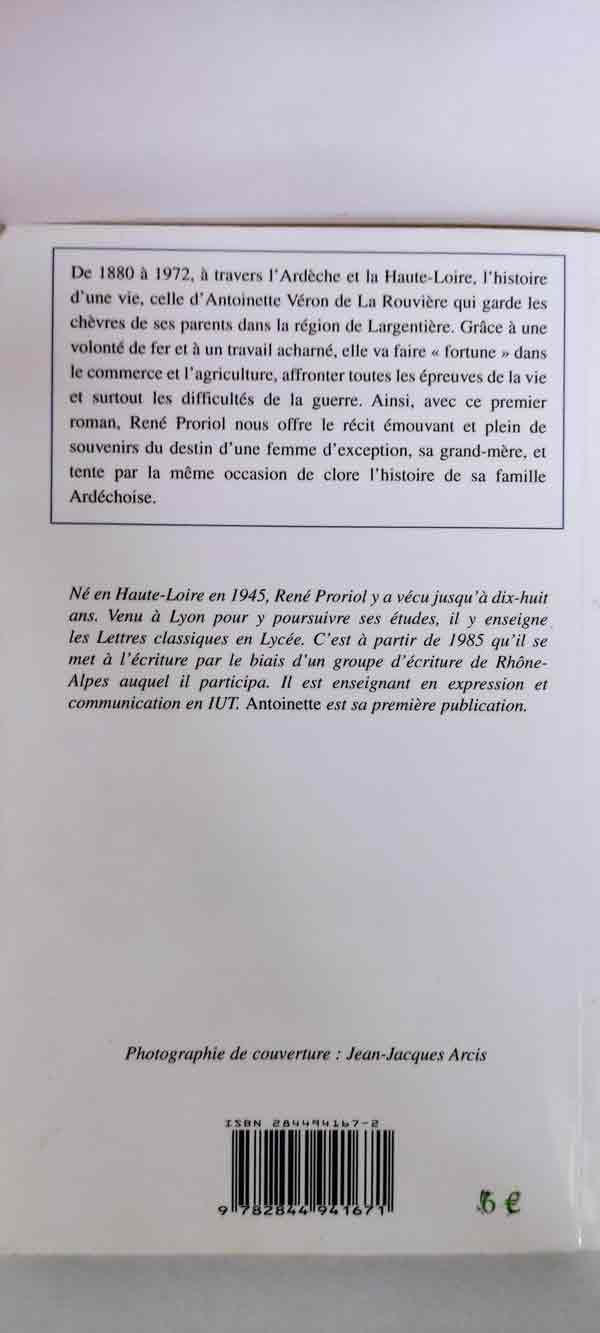 Antoinette. Une vie de femme en 1900 : livres pas cher d'occasion, de seconde main de l'association Lire et Créer