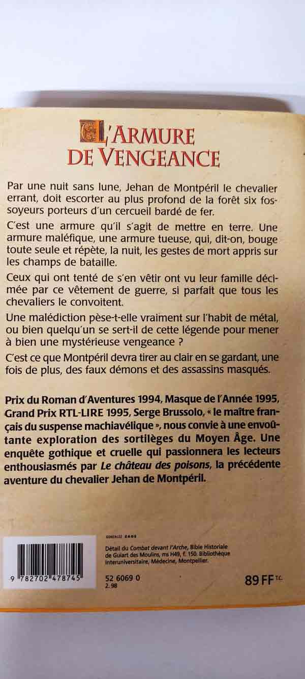 L'armure de vengeance : livres pas cher d'occasion, de seconde main de l'association Lire et Créer