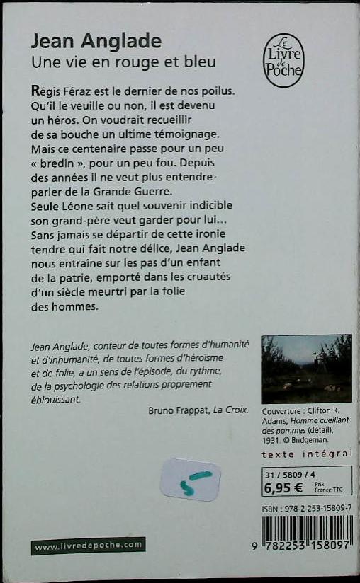 Une vie en rouge et bleu : livres pas cher d'occasion, de seconde main de l'association Lire et Créer