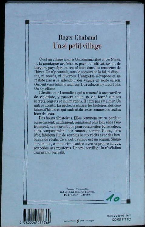 Un si petit village : livres pas cher d'occasion, de seconde main de l'association Lire et Créer