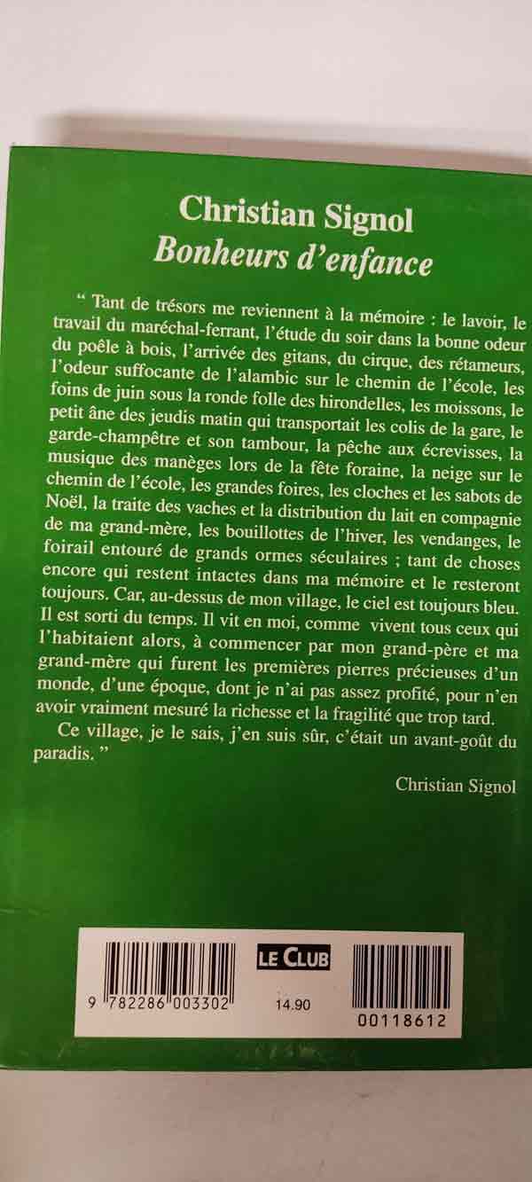 Bonheurs d'enfance : livres pas cher d'occasion, de seconde main de l'association Lire et Créer