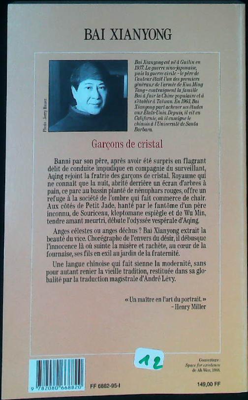Garçons de cristal : livres pas cher d'occasion, de seconde main de l'association Lire et Créer