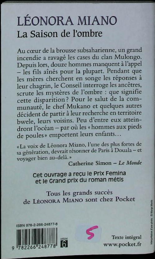 La saison de l'ombre : livres pas cher d'occasion, de seconde main de l'association Lire et Créer