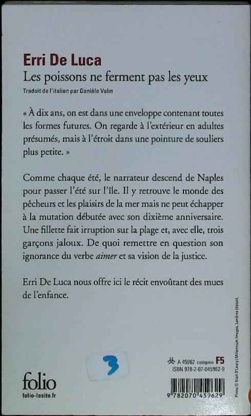 Les poissons ne ferment pas les yeux : livres pas cher d'occasion, de seconde main de l'association Lire et Créer