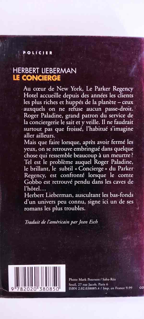 Le concierge : livres pas cher d'occasion, de seconde main de l'association Lire et Créer