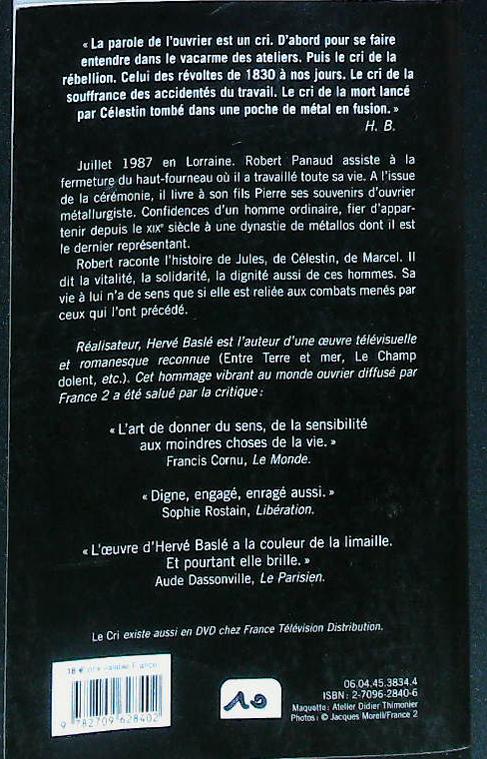 Le cri : livres pas cher d'occasion, de seconde main de l'association Lire et Créer