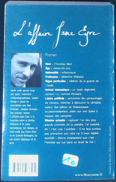 L'affaire Jane EYRE : livres pas cher d'occasion, de seconde main de l'association Lire et Créer