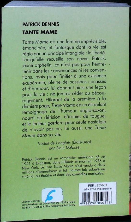 Tante mame : livres pas cher d'occasion, de seconde main de l'association Lire et Créer