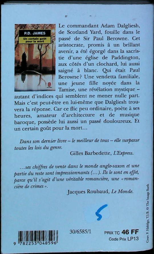 Un certain goût pour la mort : livres pas cher d'occasion, de seconde main de l'association Lire et Créer