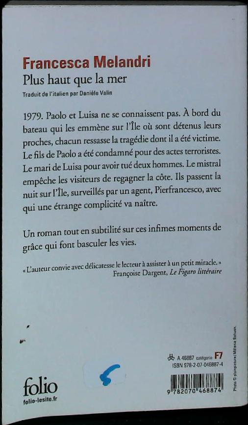 Plus haut que la mer : livres pas cher d'occasion, de seconde main de l'association Lire et Créer