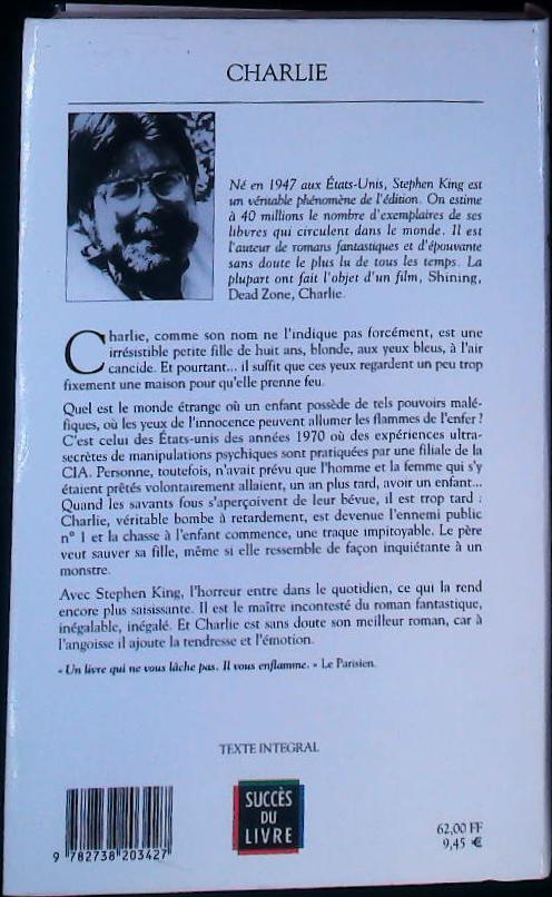 Charlie : livres pas cher d'occasion, de seconde main de l'association Lire et Créer