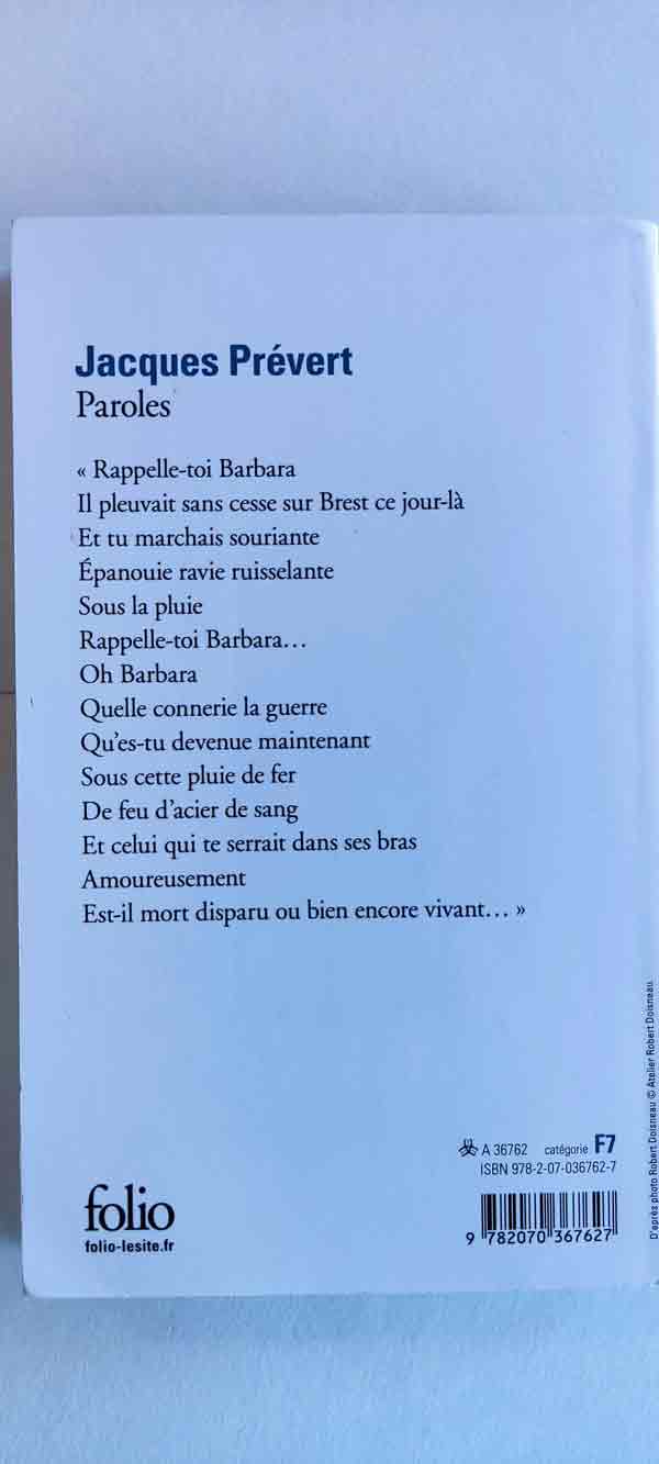 Paroles : livres pas cher d'occasion, de seconde main de l'association Lire et Créer