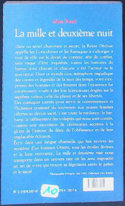 La mille et deuxième nuit : livres pas cher d'occasion, de seconde main de l'association Lire et Créer
