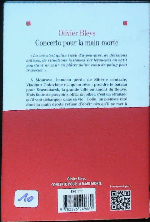Concerto pour la main morte : livres pas cher d'occasion, de seconde main de l'association Lire et Créer