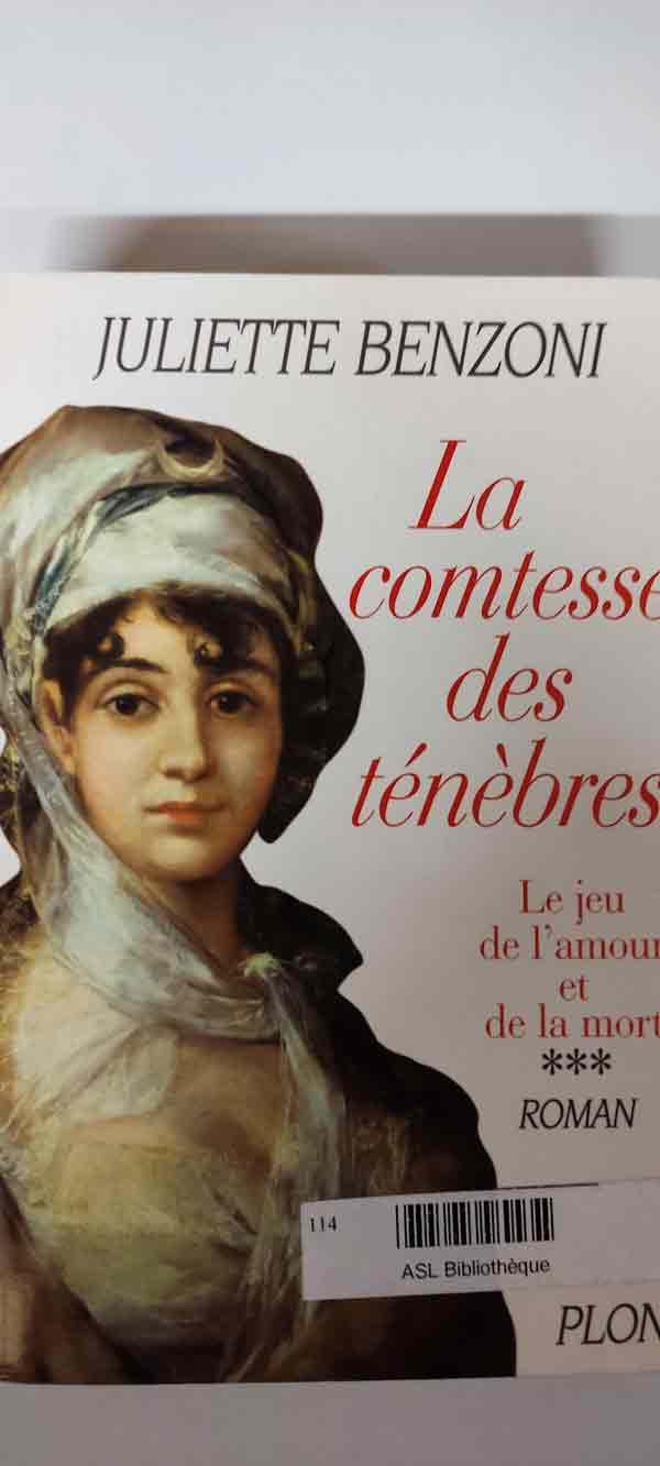 La comtesse des ténèbres : T3 Le jeu de l'amour et de la mort : livres pas cher d'occasion, de seconde main de l'association Lire et Créer