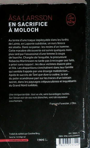 En sacrifice à MOLOCH : livres pas cher d'occasion, de seconde main de l'association Lire et Créer