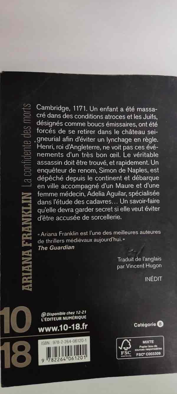 La confidente des morts : livres pas cher d'occasion, de seconde main de l'association Lire et Créer