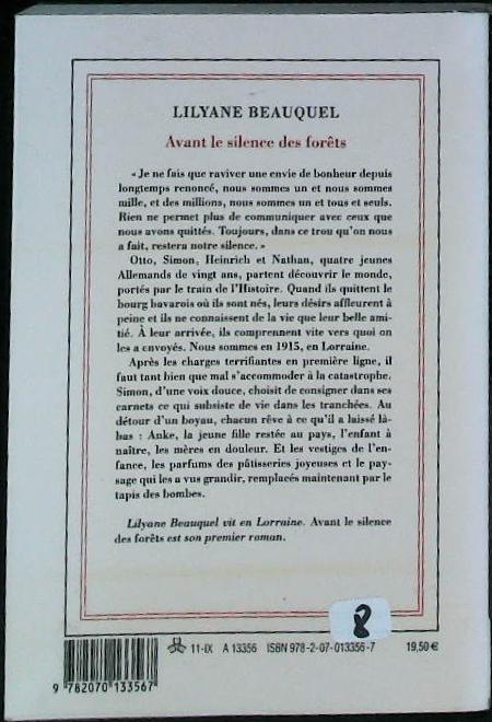 Avant le silence des forêts : livres pas cher d'occasion, de seconde main de l'association Lire et Créer