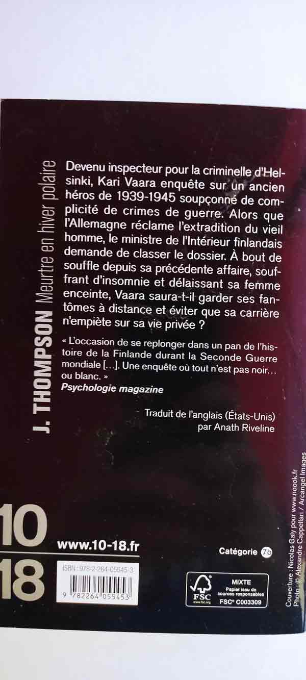 Meurtre en hiver polaire : livres pas cher d'occasion, de seconde main de l'association Lire et Créer