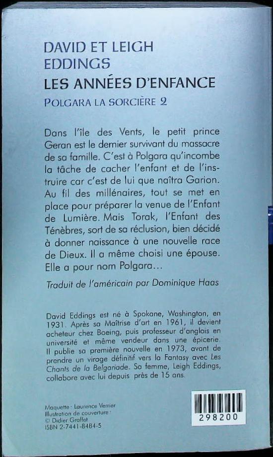 POLGARA LA SORCIÈRE 2:Les années d'enfance: : livres pas cher d'occasion, de seconde main de l'association Lire et Créer