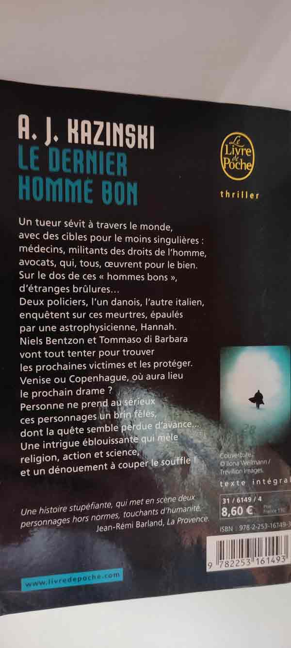 Le dernier homme bon : livres pas cher d'occasion, de seconde main de l'association Lire et Créer