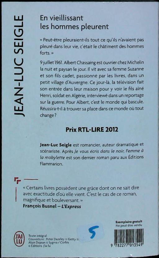 En vieillissant les hommes pleurent : livres pas cher d'occasion, de seconde main de l'association Lire et Créer