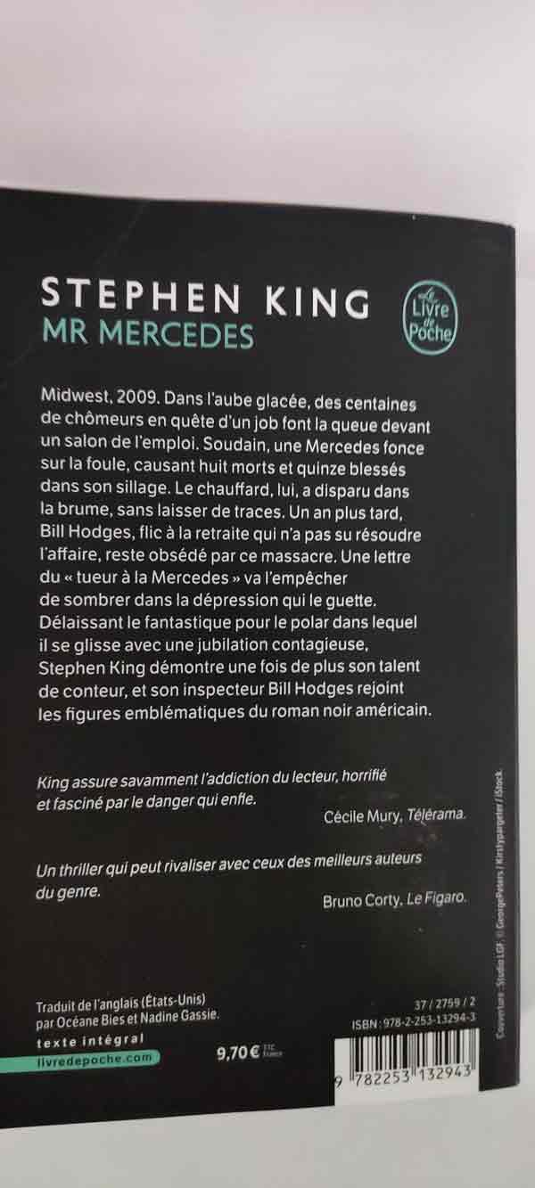 Mr MERCEDES : livres pas cher d'occasion, de seconde main de l'association Lire et Créer