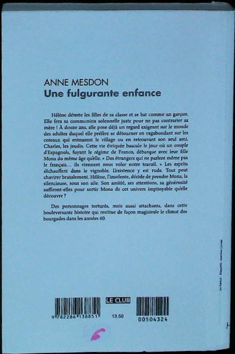 Une fulgurante enfance : livres pas cher d'occasion, de seconde main de l'association Lire et Créer