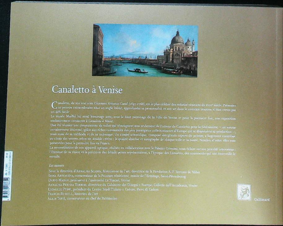Canaletto à Venise : livres pas cher d'occasion, de seconde main de l'association Lire et Créer