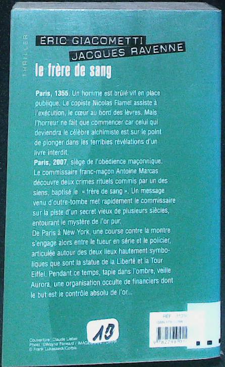Le frère de sang : livres pas cher d'occasion, de seconde main de l'association Lire et Créer