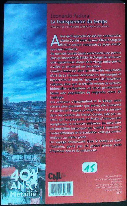 La transparence du temps : livres pas cher d'occasion, de seconde main de l'association Lire et Créer