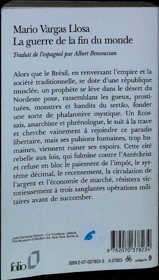 Guerre de la fin monde : livres pas cher d'occasion, de seconde main de l'association Lire et Créer