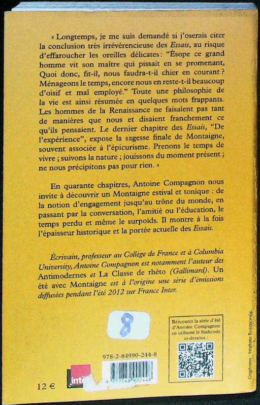 Un été avec Montaigne : livres pas cher d'occasion, de seconde main de l'association Lire et Créer
