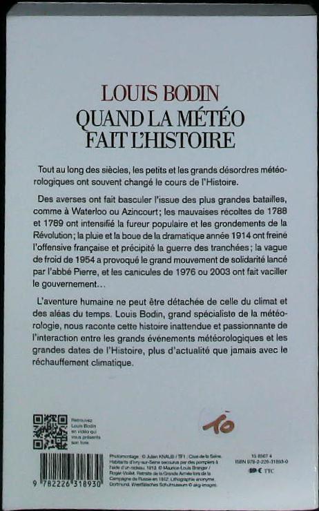 Quand la météo fait l'histoire : livres pas cher d'occasion, de seconde main de l'association Lire et Créer