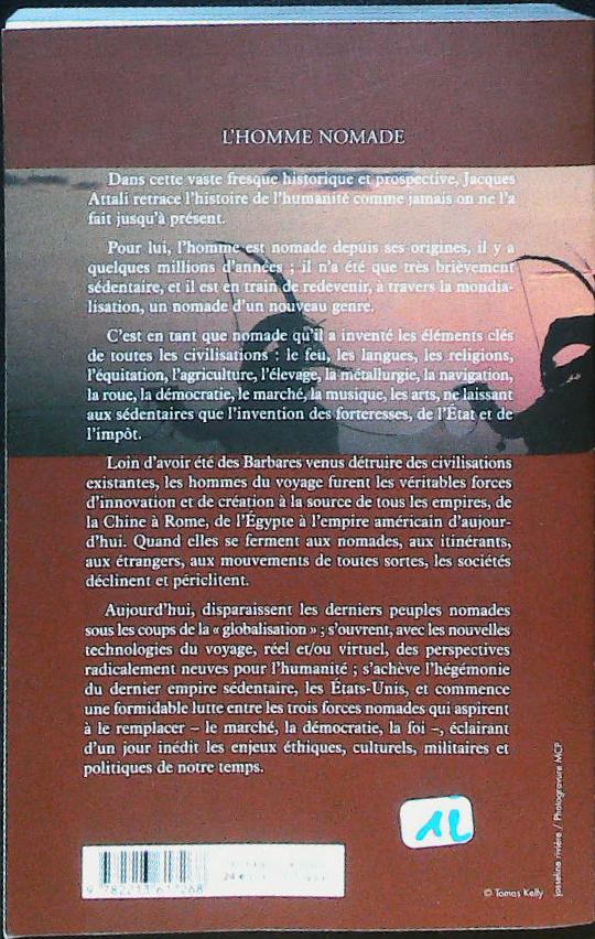 L'homme nomade : livres pas cher d'occasion, de seconde main de l'association Lire et Créer