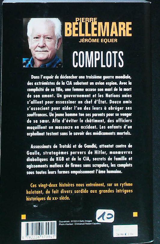 Complots: quand ils s'entendent pour tuer : livres pas cher d'occasion, de seconde main de l'association Lire et Créer