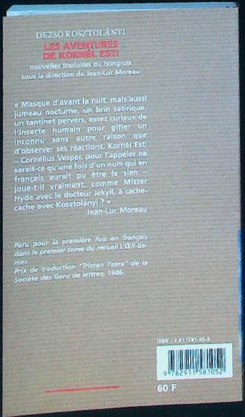 Les aventures de Kornél ESTI : livres pas cher d'occasion, de seconde main de l'association Lire et Créer
