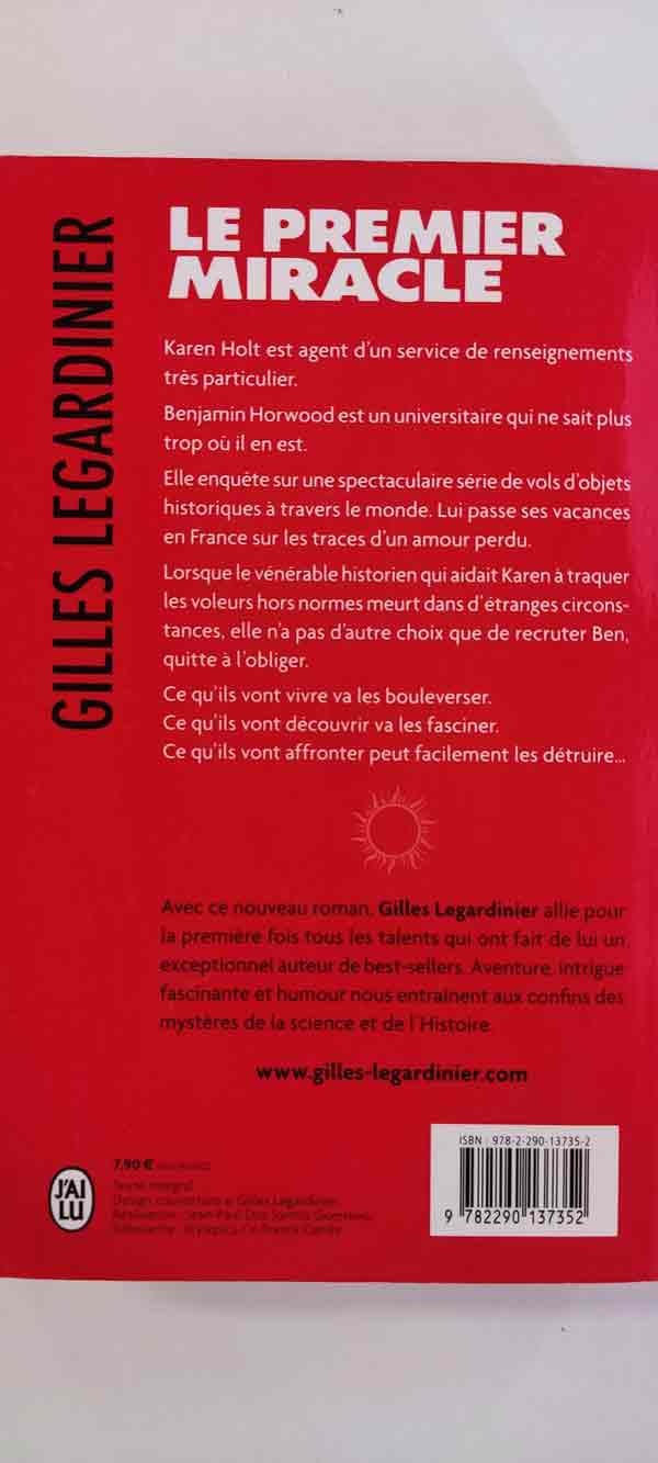 Le premier miracle : livres pas cher d'occasion, de seconde main de l'association Lire et Créer