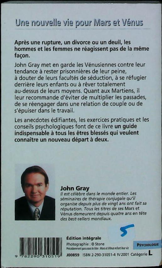 Une nouvelle vie pour mars et venus : livres pas cher d'occasion, de seconde main de l'association Lire et Créer