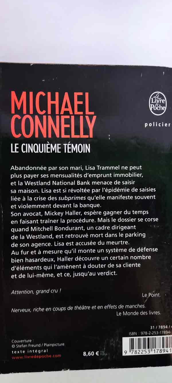 Le Cinquième témoin : livres pas cher d'occasion, de seconde main de l'association Lire et Créer
