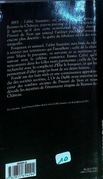 L'or du diable : livres pas cher d'occasion, de seconde main de l'association Lire et Créer