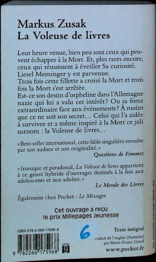 La voleuse de livres : livres pas cher d'occasion, de seconde main de l'association Lire et Créer