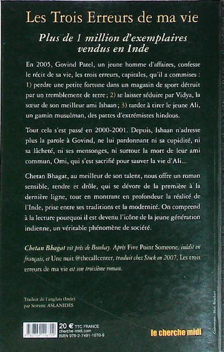 Les 3 erreurs de ma vie : livres pas cher d'occasion, de seconde main de l'association Lire et Créer