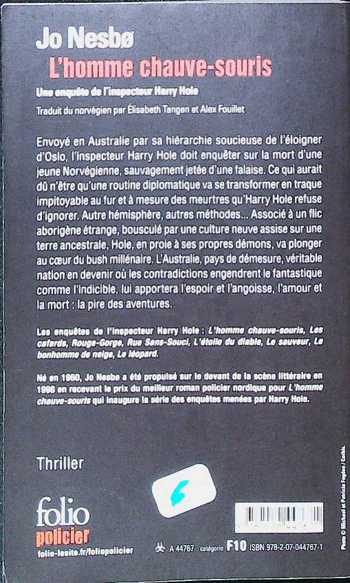 L'homme chauve-souris: une enquête de l'inspecteur Harry HOLE : livres pas cher d'occasion, de seconde main de l'association Lire et Créer