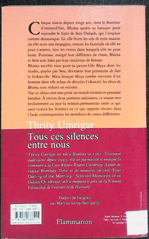 Tous ces silences entre nous : livres pas cher d'occasion, de seconde main de l'association Lire et Créer