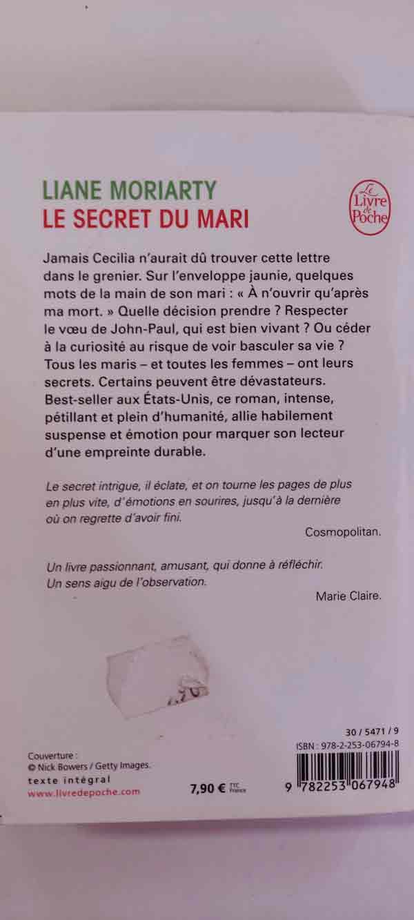 Le secret du mari : livres pas cher d'occasion, de seconde main de l'association Lire et Créer