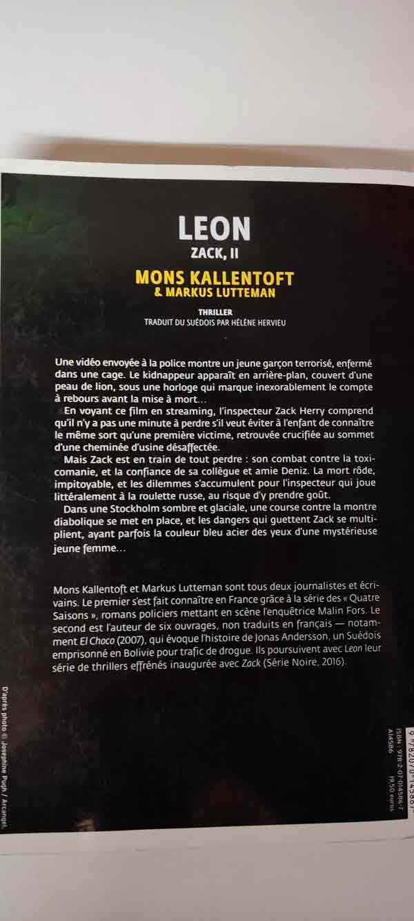 Léon: une enquête de Zack HERRY : livres pas cher d'occasion, de seconde main de l'association Lire et Créer